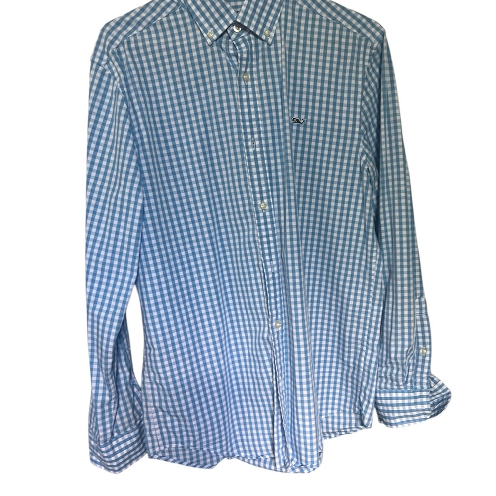 Vineyard Vines Blue Casual Button Down Shirt